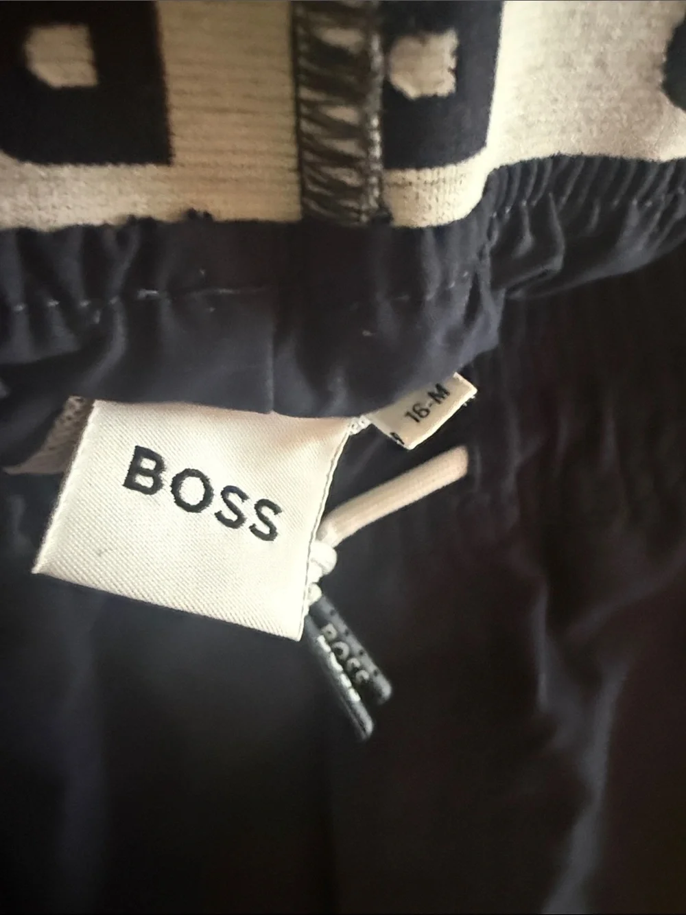 Hugo Boss BOSS Boys Navy Swim Shorts Trunks Size 16